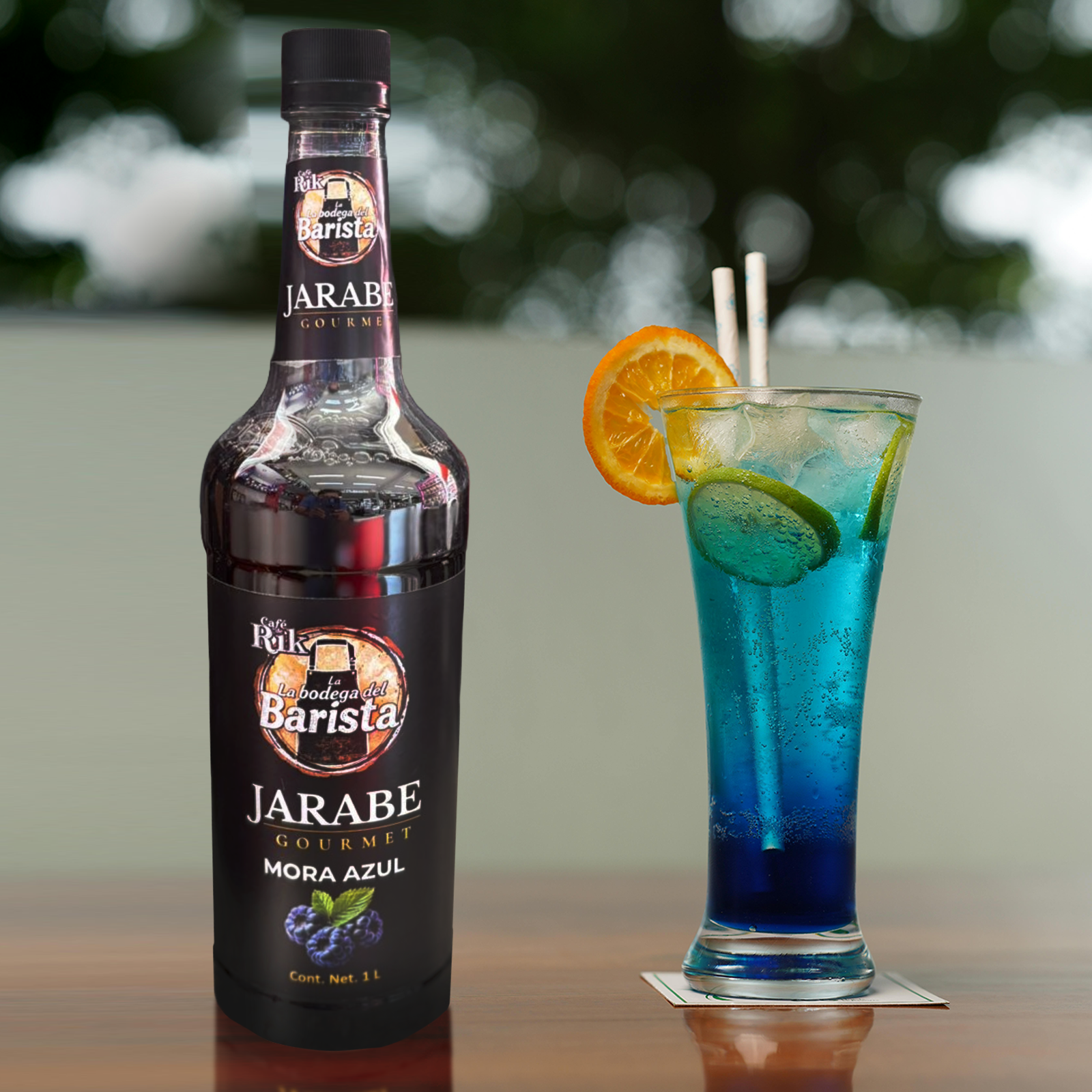 JARABE GOURMET SABOR MORA AZUL